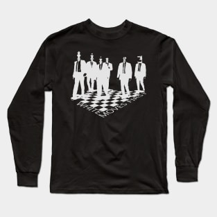 WHITE MOVES FIRST Long Sleeve T-Shirt